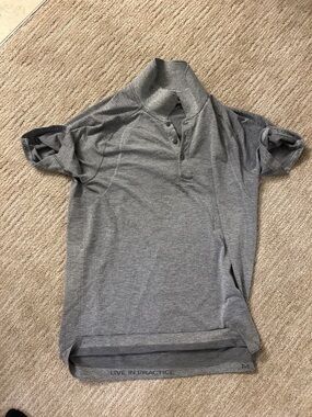 lululemon athletica Men's Gray Polo Shirt